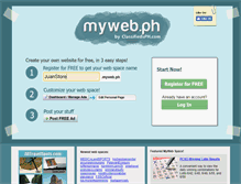 Tablet Screenshot of myweb.ph