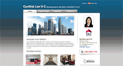 Desktop Screenshot of cynthialee.myweb.sg
