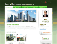 Tablet Screenshot of johnnykoh.myweb.sg