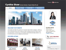 Tablet Screenshot of cynthiashaw.myweb.sg